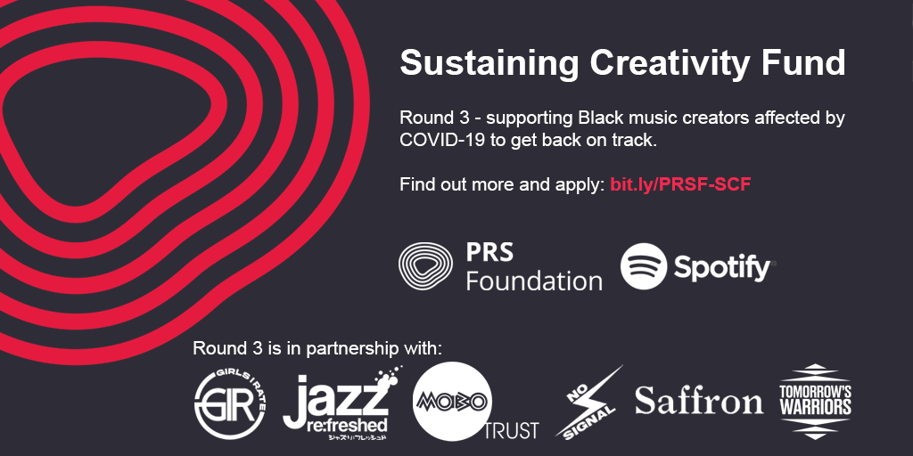 PRS Foundation launch new round of Sustaining Creativity Fund aimed at Black music creators